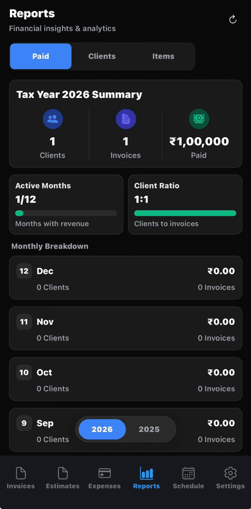 Insights that drive smarter decisions App Dark Mode